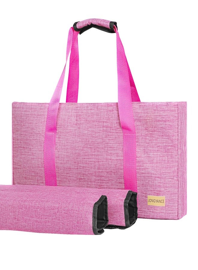 Jongyance Empty Mahjong Bag, Pink Mah-jongg Carrying Bag with Two Wrappers for American Mahjong Set (Empty Bag Only - Image 1